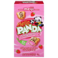 Hello Panda Cookies, Strawberry, Bite Size - 2.1 Ounce 