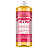 Dr. Bronner's Magic Soap, Pure-Castile, 18-in-1, Rose - 32 Fluid ounce 