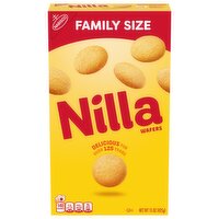 NILLA Wafers Cookies, Vanilla Wafers, Family Size - 15 Ounce 