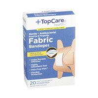 Topcare Antibacterial Fabric First Aid Antiseptic Assorted Knuckle & Fingertip Bandages