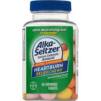 Alka-Seltzer Heartburn ReliefChews, Extra Strength, Assorted Fruit, Chewable Tablets - 66 Each 