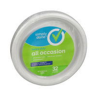 Simply Done Heavy Duty All Occasion Classic White Plates (32 CT) - 32 Each 