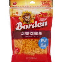 Borden Shredded Cheese, Sharp Cheddar