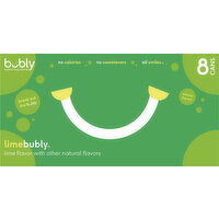 Bubly Flavored Water , Lime - 8 Each 