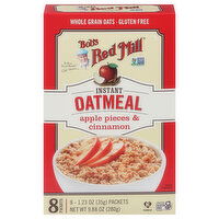 Bob's Red Mill Oatmeal, Instant, Apple Pieces & Cinnamon - 8 Each 