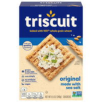 TRISCUIT Original Whole Grain Wheat Crackers, Vegan Crackers - 8.5 Ounce 