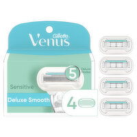 Venus Deluxe Smooth Sensitive Women's Razor Blade Refills - 4 Each 