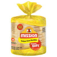 Mission Tortillas, Yellow Corn, Low Fat - 80 Each 