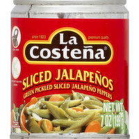 La Costena Jalapenos, Sliced - 7 Ounce 