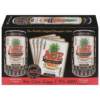 Ace Beer, Craft Cider, Pineapple, California - 6 Each 