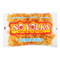 No Yolks Egg White Pasta, Dumplings, Enriched - 12 Ounce 