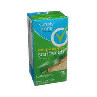 Simply Done Double Zipper Sandwich Bags (90ct)