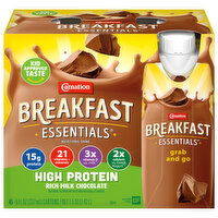 Carnation Nutritional Drink, High Protein, Rich Milk Chocolate - 6 Each 