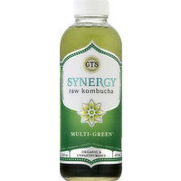 GTs Raw Kombucha, Multi-Green - 16 Ounce 