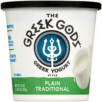 The Greek Gods Plain Traditional Greek Style Yogurt - 24 Ounce 