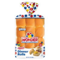 Wonder Dinner Rolls, Classic, Extra Soft - 12 Each 