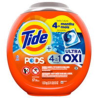 Tide Detergent, Ultra Oxi, 4 in 1, Capsules