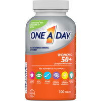 One A Day Multivitamin/Multimineral Supplement, Women's 50+, Tablets - 100 Each 