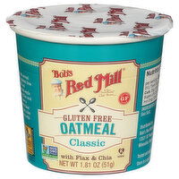 Bob's Red Mill Oatmeal, Gluten Free, Classic - 1.81 Ounce 