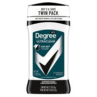 Degree Antiperspirant Deodorant, Black + White, Twin Pack