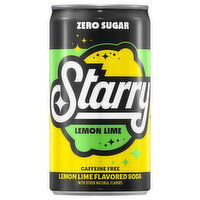 Starry Soda, Zero Sugar, Lemon Lime Flavored