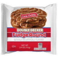 Little Debbie Fudge Round, Double Decker - 3.9 Ounce 