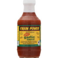 Cajun Power Garlic Sauce, Spicy, All-Purpose - 16 Ounce 