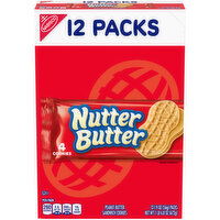 NUTTER BUTTER Nutter Butter Peanut Butter Sandwich Cookies, 12 Snack Packs (4 Cookies Per Pack) - 22.82 Ounce 