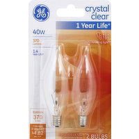 GE Light Bulb, Crystal Clear, 40 Watts