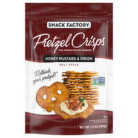 Snack Factory Pretzels Crisps, Honey Mustard & Onion, Deli Style - 7.2 Ounce 