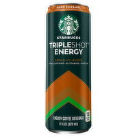 Starbucks Energy Coffee Beverage, Dark Caramel, Triple Blend - 11 Fluid ounce 