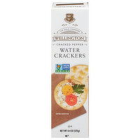 Wellington Water Crackers, Cracked Pepper - 4.4 Ounce 