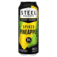 Steel Reserve Malt Beverage, Spiked, Pineapple - 24 Fluid ounce 