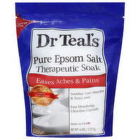 Dr Teal's Therapeutic Soak, Pure Epsom Salt, Eases Aches and Pains - 6 Pound 