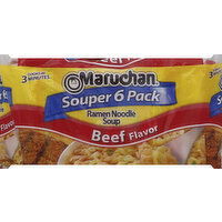 Maruchan Ramen Noodle Soup, Beef Flavor - 6 Each 