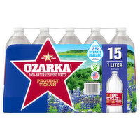 Ozarka Spring Water, 100% Natural - 15 Each 