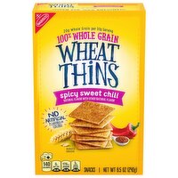 WHEAT THINS Spicy Sweet Chili Snacks, Whole Grain Wheat Crackers, Snack Crackers - 8.5 Ounce