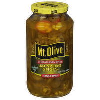 Mt Olive Peppers, Jalapeno Slices, Delicatessen Style