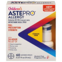 Astepro Nasal Spray, Antihistamine, Full Prescription Strength, Allergy, Children's, Age 6+ - 0.37 Fluid ounce 