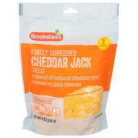 Brookshire's Finely Shredded Cheddar Jack Cheese - 8 Ounce 