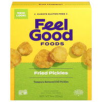 Feel Good Foods Pickles, Fried - 8 Ounce 