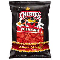 Chester's Chester's Puffcorn, Flamin' Hot Flavored, 4.25 Ounce 