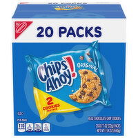 Chips Ahoy! CHIPS AHOY! Original Chocolate Chip Cookies, 20 Snack Packs (2 Cookies Per Pack)