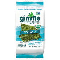 Gimme Seaweed Snacks, Roasted, Sea Salt - 0.35 Ounce 