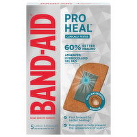 Band-Aid Adhesive Bandages, Large - 5 Each 