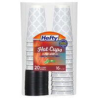 Hefty Hot Cups, Extra Strong, 16 Fluid Ounce - 20 Each 