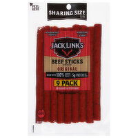 Jack Link's Beef Sticks, Original, Sharing Size, 9 Pack - 9 Each 