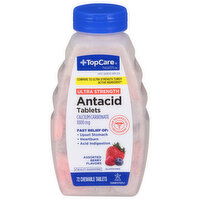 TopCare Antacid, Ultra Strength, 1000 mg, Chewable Tablets, Assorted Berry Flavors - 72 Each 