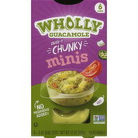 Wholly Guacamole Guacamole, Medium, Chunky, Minis - 6 Each 