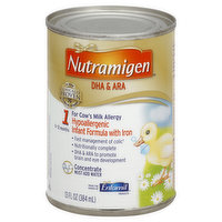 Nutramigen Infant Formula, with Iron, Hypoallergenic, Concentrate, 1 (0-12 Months) - 13 Ounce 